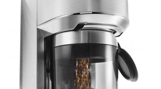 De´Longhi Kaffeemühle Dedica mit Edelstahl-Kegelmahlwerk.