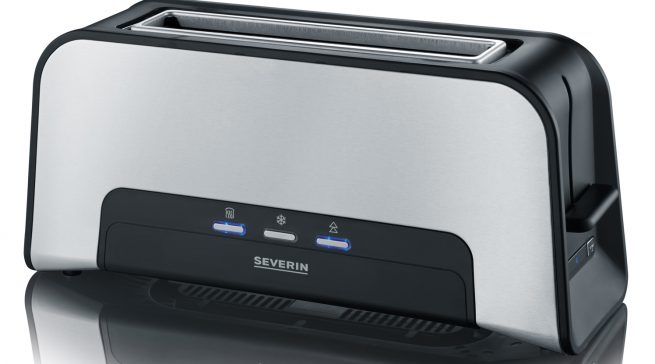^Severin Toaster AT 2260 mit Röstzeitelektronik.