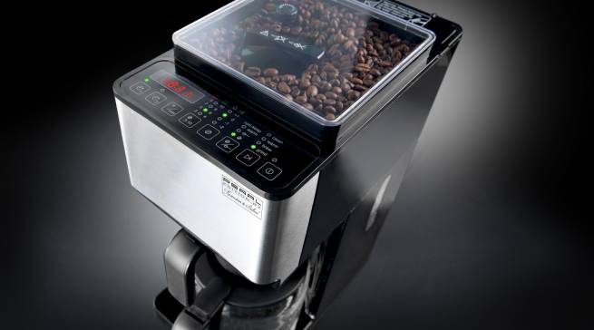 Rosenstein & Söhne Kaffeemaschine KF 812.f mit Kegelmahlwerk.