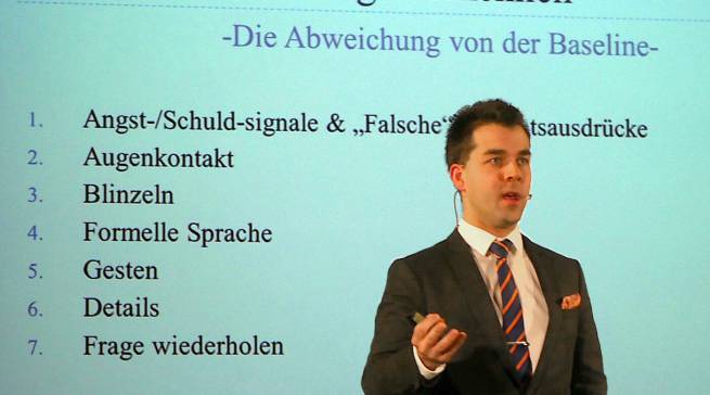 Bei dem Mentalist und Wirtschaftsprofiler Markt T. Hofmann haben Lügen kurze Beine.