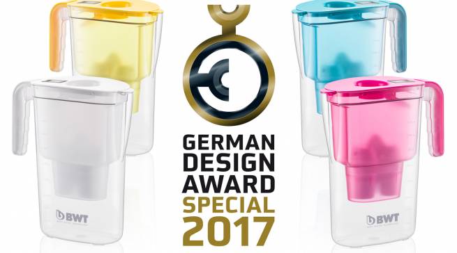 Das Tischwasserfilter-System Vida hat den German Design Award 2017 erhalten.