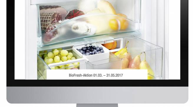 Frisches und Gesundes: Zugabe zu BioFresh-Aktionsgeräten.