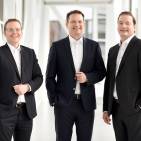 Sie managen die neue Miele Venture Capital GmbH (v. l): Dr. Christian Kluge, Peter Hübinger, Gernot Trettenbrein.