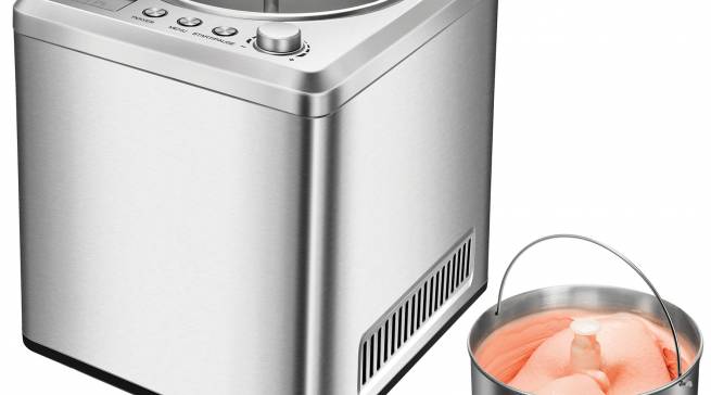 Unold Eismaschine Exklusiv für Sahneeiscreme in 30 Minuten.