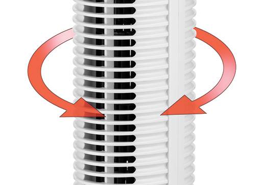 Unold Ventilator Tower mit 3 Geschwindigkeitsstufen.