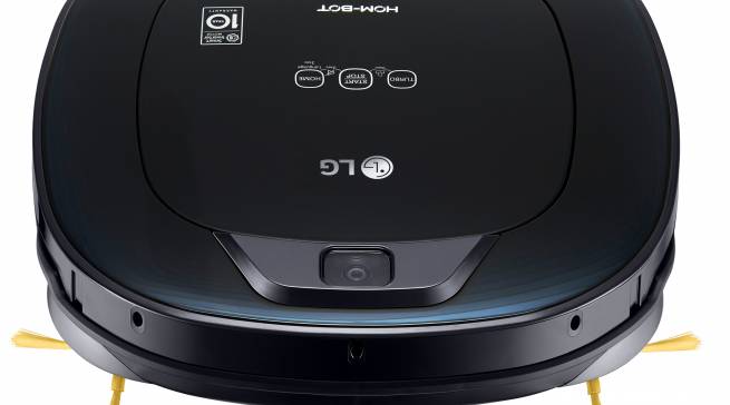 LG Staubsaugerroboter HomBot VRE 610 BKC mit Raumerkennung mit Kamera.