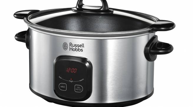 Russell Hobbs Schongarer MaxiCook mit 3 Temperatureinstellungen.