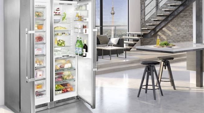 Bekam allerhöchste Design-Ehren: Side-by-Side SBSes 8663 von Liebherr.
