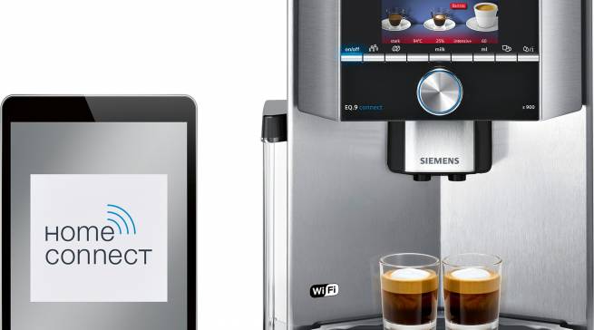 Siemens Kaffeevollautomat EQ.9 connect s900 mit THomeConnect.