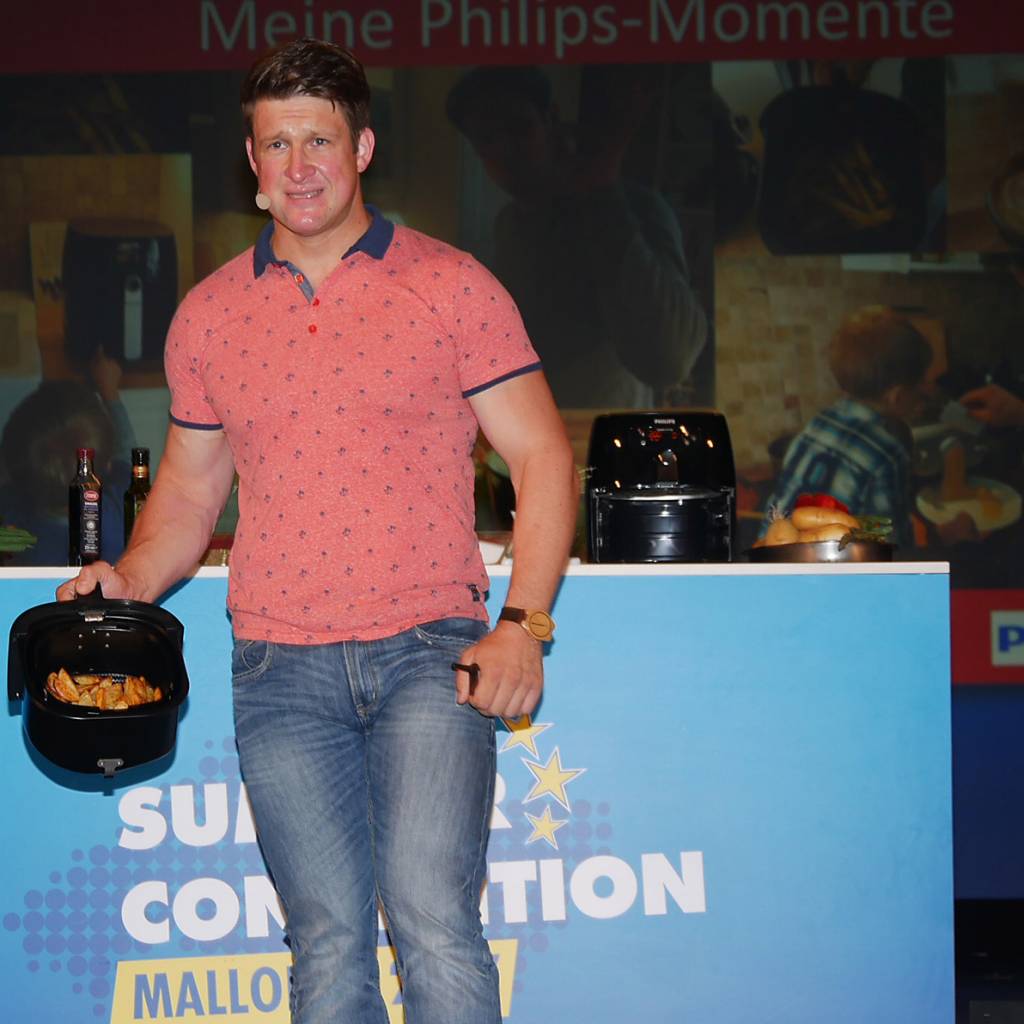 Warb für die richtige Ernährung: Olympiasieger Matthias Steiner.