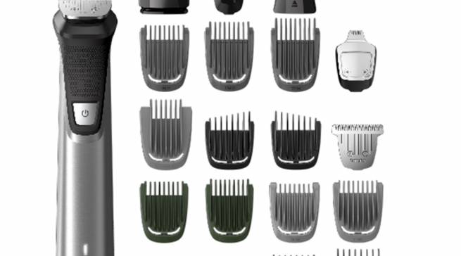 Der Philips Multigroomer MG7770/15 mit allen Teilen