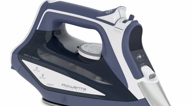 Rowenta Dampfbügeleisen Focus Excel mit Microsteam400 Laser Edelstahl Bügelsohle.
