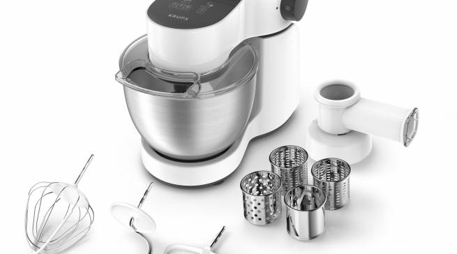 Krups Küchenmaschine Master Perfect mit FlexWhisk-Technologie.