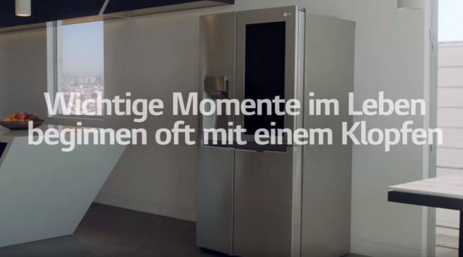 LG berührt: Hör mal, wer da klopft.