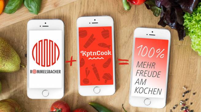 Kochfreude per App mit KptnCook und Rommelsbacher.