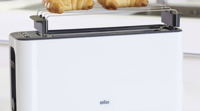 Braun Toaster PurEase mit 7 Röststufen.