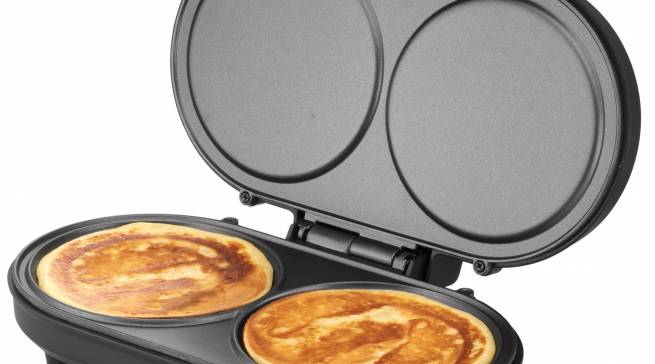 Unold Pancake-Maker American mit Druckguss-Aluminiumplatten.