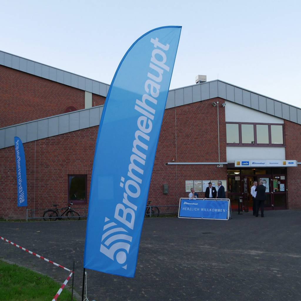 Willkommen zurück am angestammten Standort: Die Hausmesse des Großhändlers Brömmelhaupt in Frechen bei Köln.