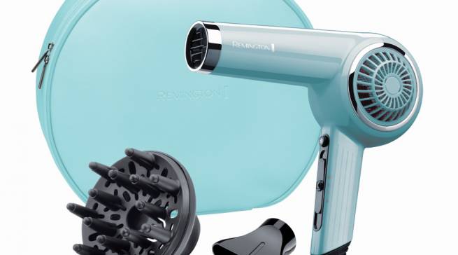 Remington Retro Haartrockner Bombshell Blue im Retro-Design.