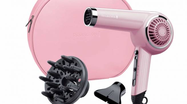 Remington Retro Haartrockner Pink Lady mit Beautycase.