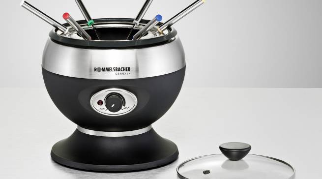 Rommelsbacher Fondue F 350 mit Cool Touch Gehäuse.