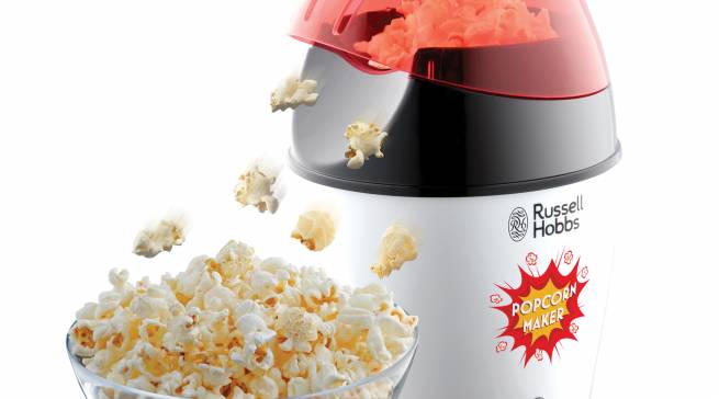 Russell Hobbs Popcornmaschine Fiesta 24630-56 arbeitet mit Heißluft.