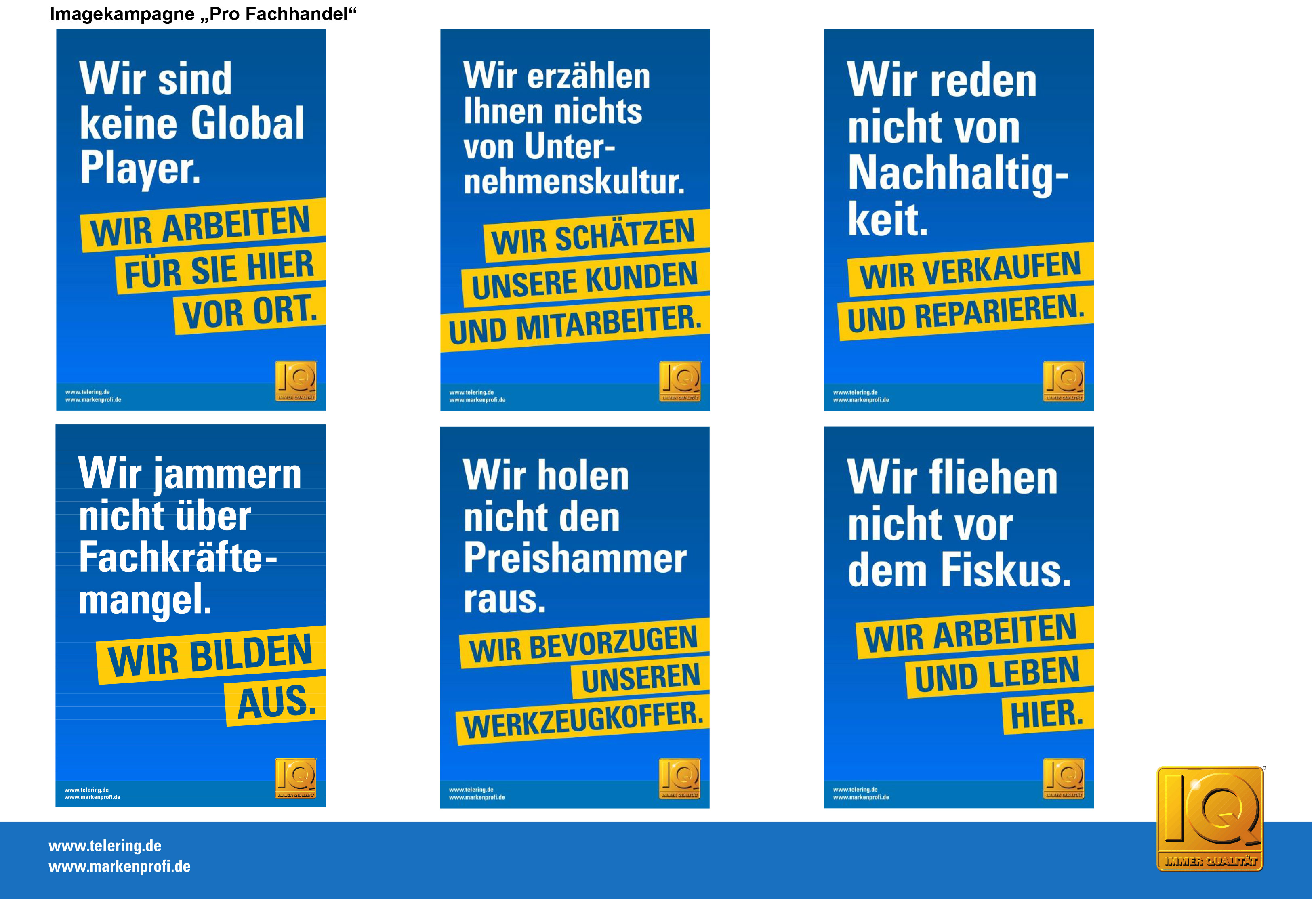 IQ Imagekampagne Fachhandel 2018