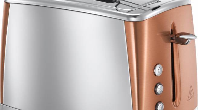 Russell Hobbs Toaster Luna Copper Accents 24290-56