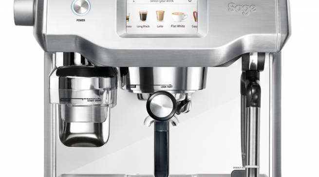 Sage Espresso-Maschine Oracle Touch ist eine vollautomatische Siebträgermaschine.