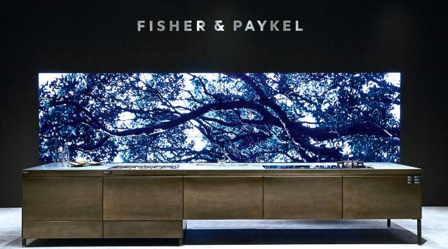 Erstmals auf der Messe EuroCucina präsent: Fisher & Paykel.