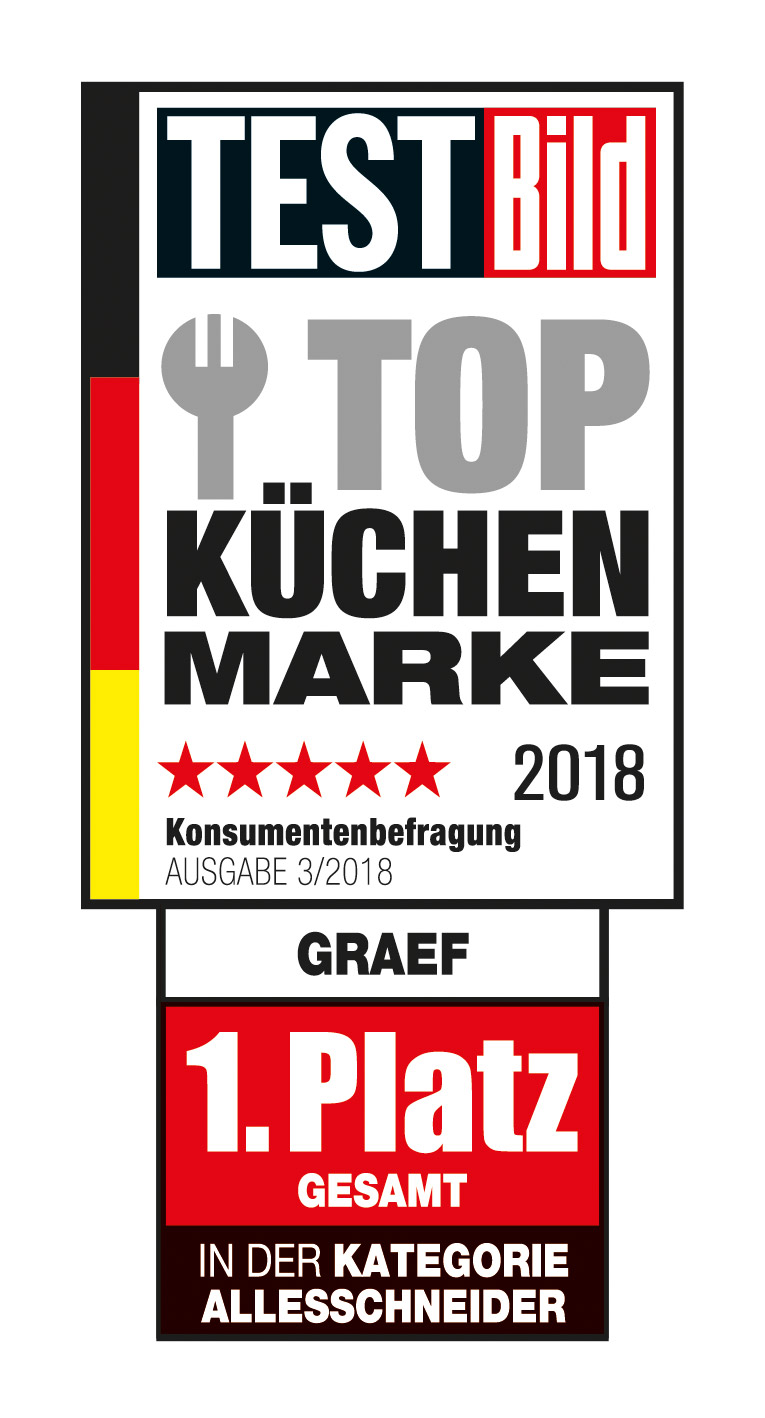 Graef Testbild Küchenmarke 2018 Urkunde