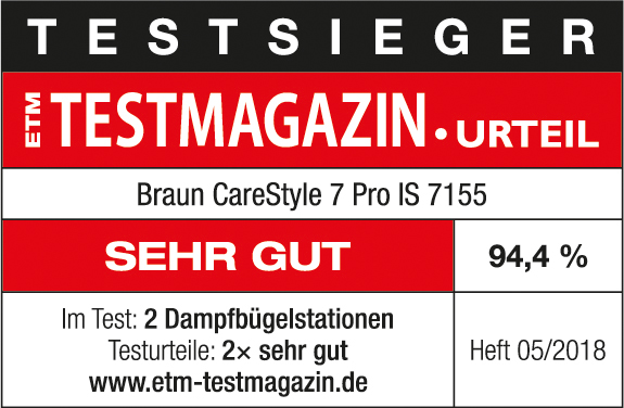Braun CareStyle 7 Pro IS 7155 erhält Testurteil "Sehr gut"