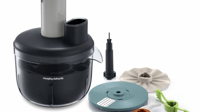 Morphy Richards Küchenmaschine Prepstar mit 3 vorgespeicherten Programmen.