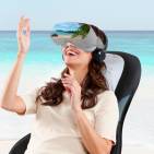 HoMedics Massageauflage Virtual Reality MCS-1000HVR-EU mit über hundert Virtual Reality Erlebnissen.