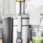 Gastroback Entsafter Design Multi Juicer Digital Plus mit Kaffeemühle, Mixer, Schnellzerkleinerer.