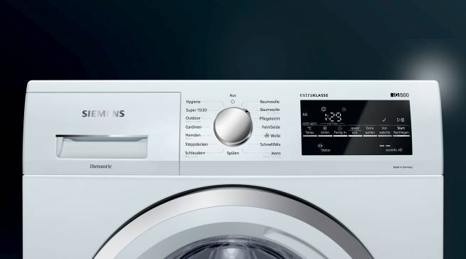 Testsieger in der Waschküche: Waschmaschine WM14G491 von Siemens.