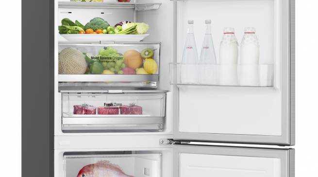 LG Kühl-Gefrierkombination GBB 92 STAXP mit Express Cooling und WiFi Funktionen.