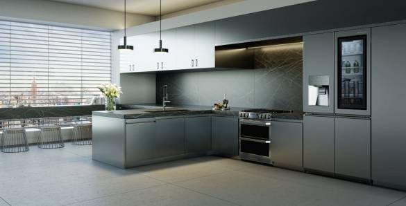 LG SIGNATURE Kühlschrank mit glatter und metallischer Oberfläche