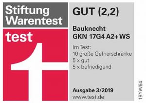 Stiftung Warentest Testsiegel Bauknecht