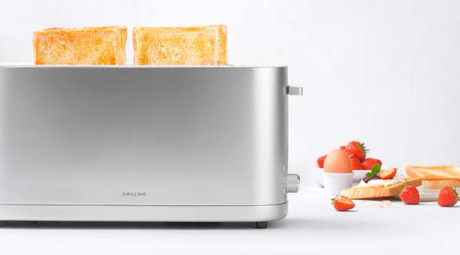 Zwilling Toaster Enfinigy mit 7 Bräunungsstufen.