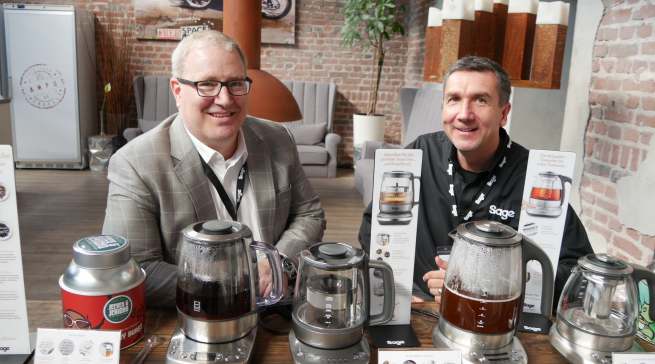 Gastgeber: Sage CEO Jim Clayton (l.) und Deutschland-Geschäftsführer Gerd Holl.