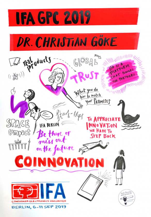 IFA Global Press Conference 2019
- IFA Press Conference -
Graphic Recording Dr. Christian Göke