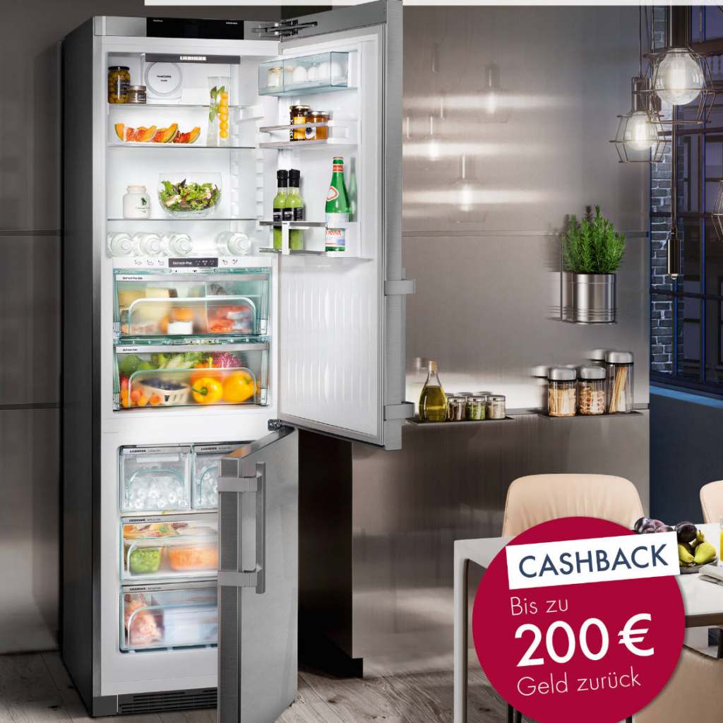 Für ausgewählte BioFresh-Modelle gibt es jetzt bei Liebherr bis zu 200 Euro Cashback.