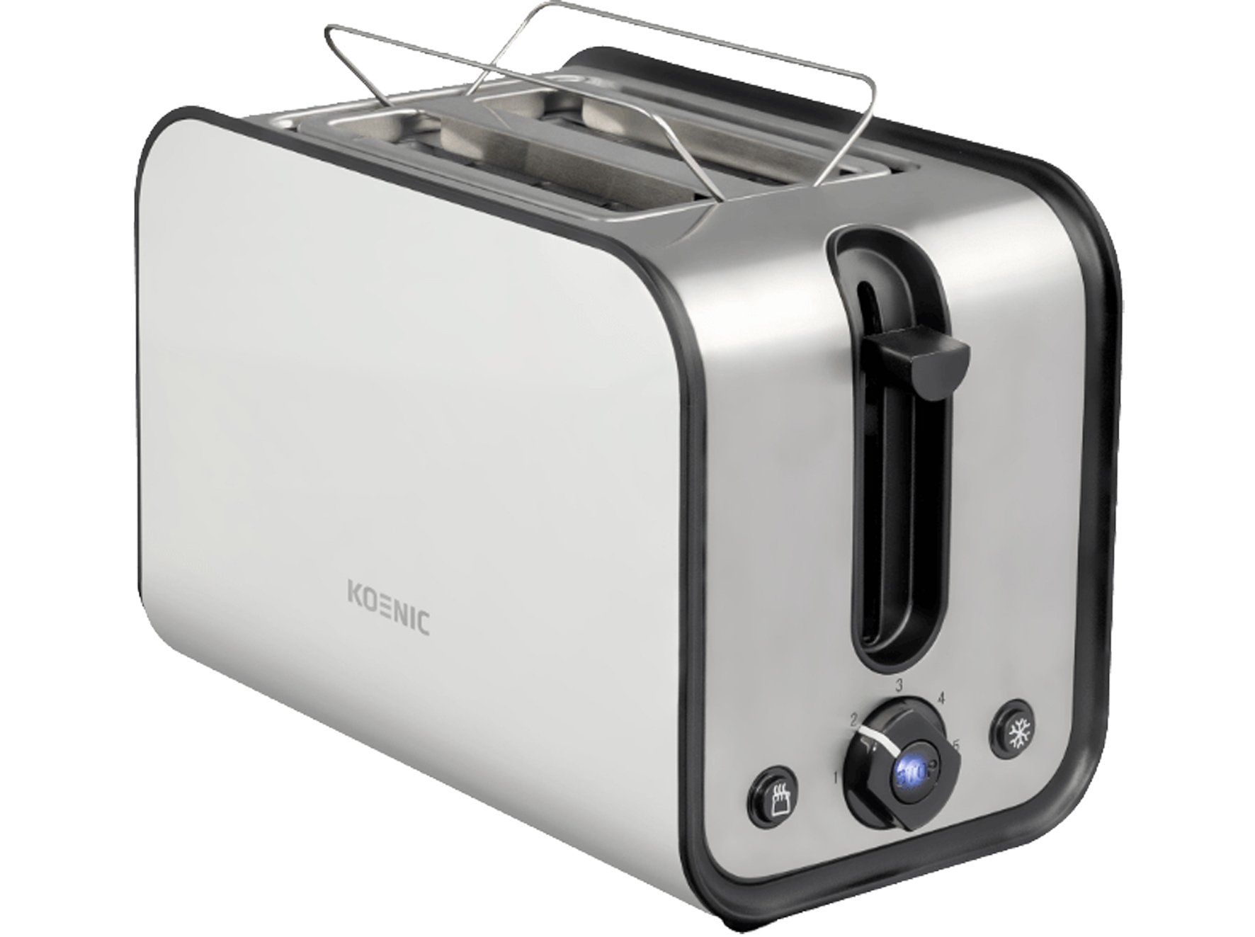 Koenic Toaster KTO 2212 mit 5 Röstgradeinstellungen.