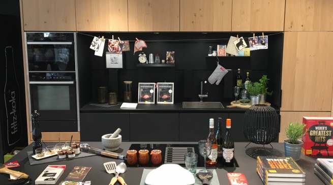 Die Show-Küche von Neff bei Hugendubel in München.
