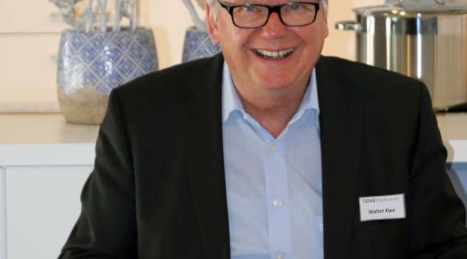 Mit TÜV-Zertifikat: Walter Klee, Initiator und Geschäftsführer von Novamediatrain.