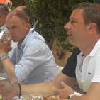 Informierten über die IFA-Vorbereitungen und den Planungsstand der Frühjahresmesse von Euronics/expert: IFA-Direktor Jens Heithecker (r.) und Dr. Christian Göke (2.v.r.), CEO der Messe Berlin.