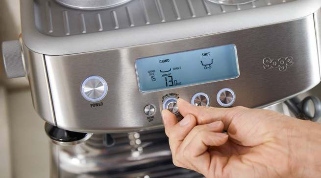 Aufwärmzeit drei Sekunden: the Barista Pro.