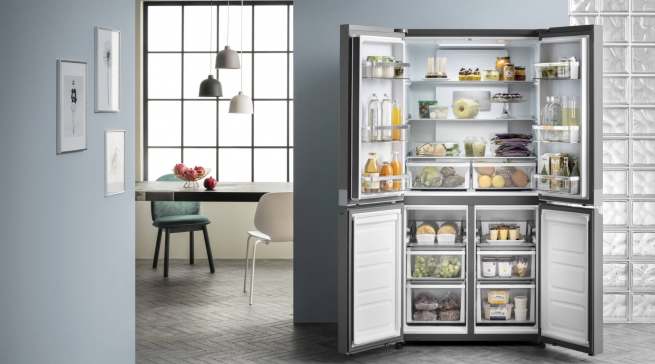 Die Bauknecht Kühl-/Gefrierkombi Active Quattro bietet 591 Liter Nutzinhalt. Das Multi-Temperatur Gefrierteil ermöglicht die Einstellung von drei Temperaturstufen.