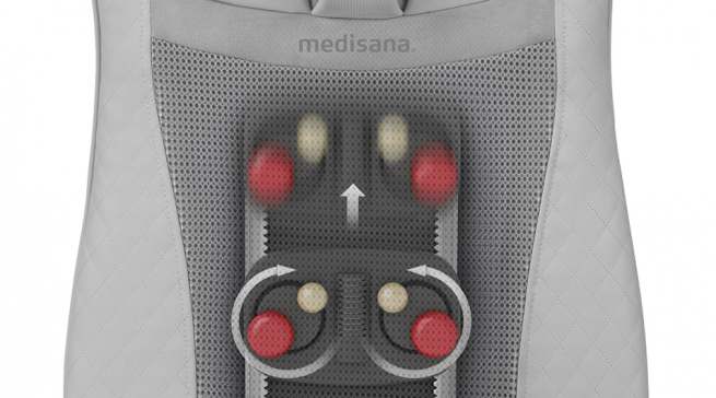 Medisana Massagesitzauflage Komfort Shiatsu MCG 810 mit Soft-Touch-Technologie.